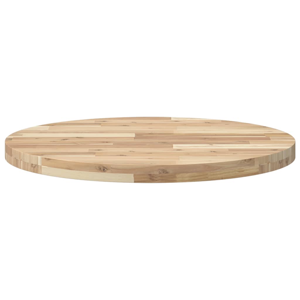 Table Top Round Ø70x4 cm Solid Wood Acacia