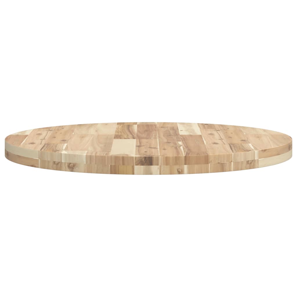 Table Top Round Ø70x4 cm Solid Wood Acacia