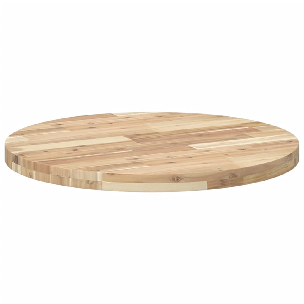 Table Top Round Ø70x4 cm Solid Wood Acacia