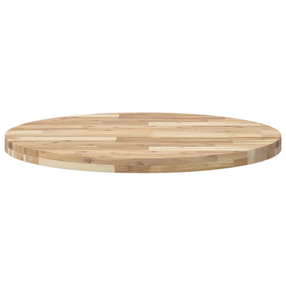 Table Top Round Ø80x4 cm Solid Wood Acacia