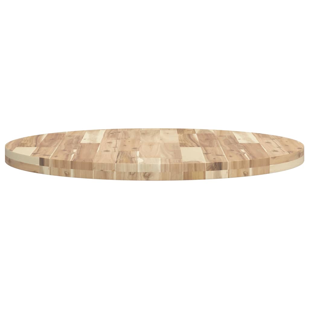 Table Top Round Ø80x4 cm Solid Wood Acacia