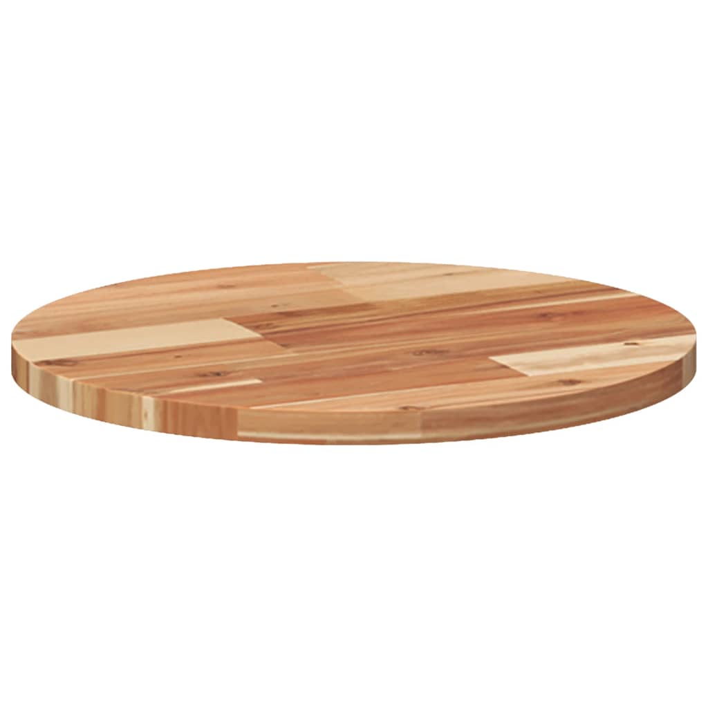 Table Top Round Ø40x2 cm Solid Wood Acacia