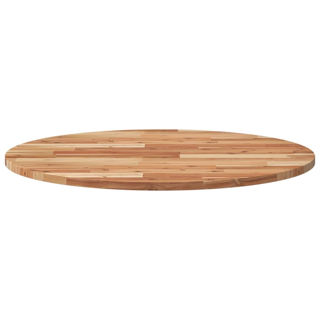 Table Top Round Ø80x2 cm Solid Wood Acacia