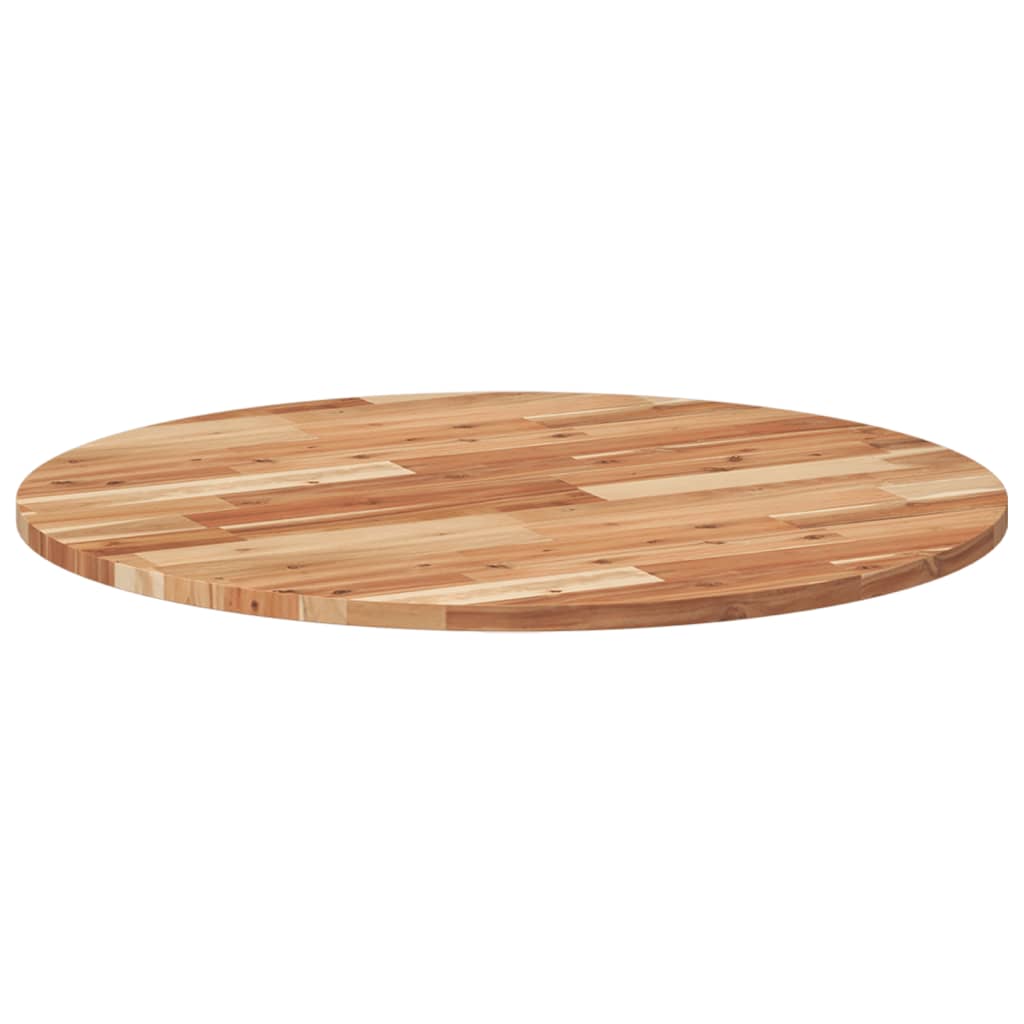 Table Top Round Ø80x2 cm Solid Wood Acacia