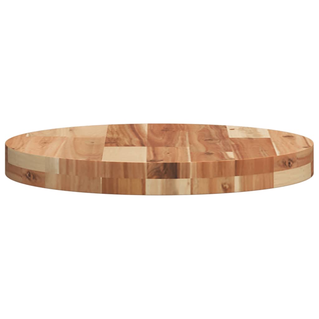 Table Top Round Ø40x4 cm Solid Wood Acacia