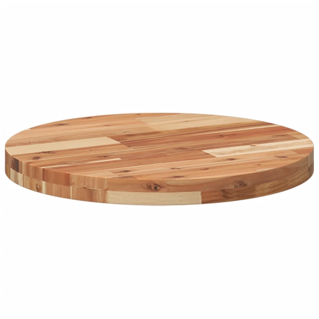 Table Top Round Ø50x4 cm Solid Wood Acacia