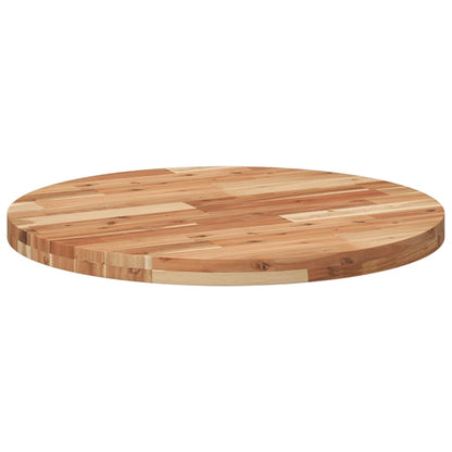 Table Top Round Ø70x4 cm Solid Wood Acacia