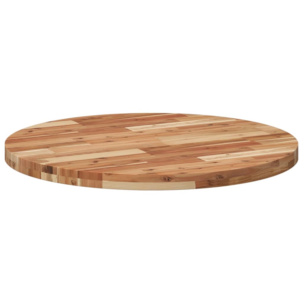 Table Top Round Ø80x4 cm Solid Wood Acacia