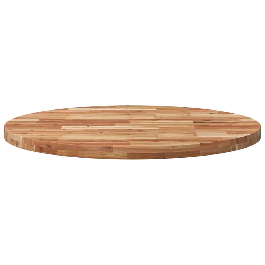 Table Top Round Ø90x4 cm Solid Wood Acacia