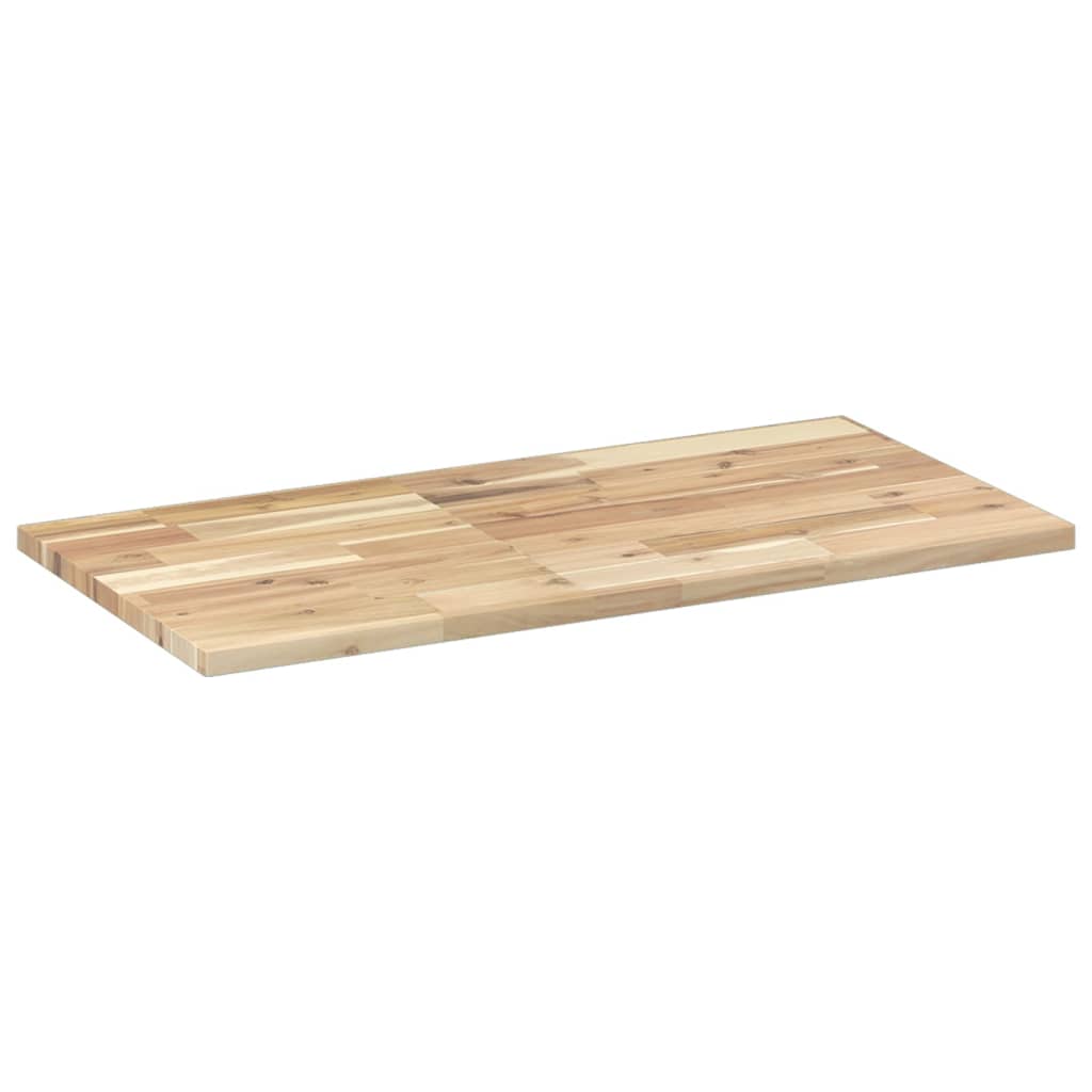 Table Top 60x40x2 cm Rectangular Solid Wood Acacia