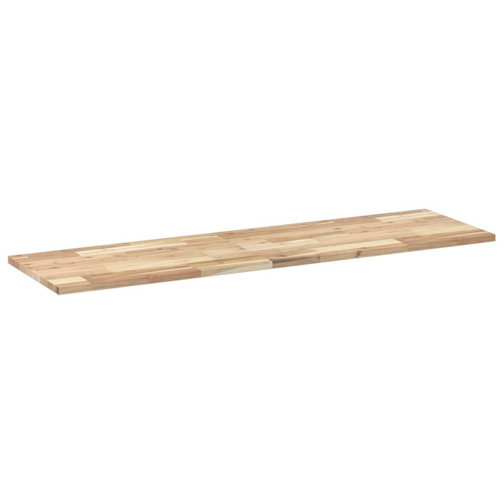 Table Top 140x40x2 cm Rectangular Solid Wood Acacia