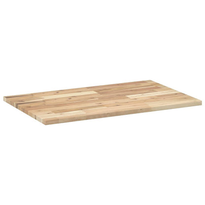 Table Top Rectangular 80x50x2 cm Solid Wood Acacia