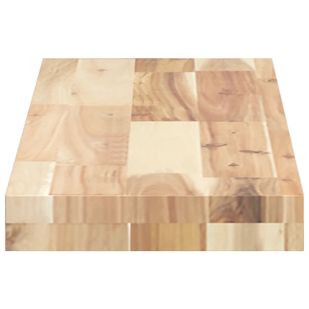 Table Top 80x20x4 cm Rectangular Solid Wood Acacia