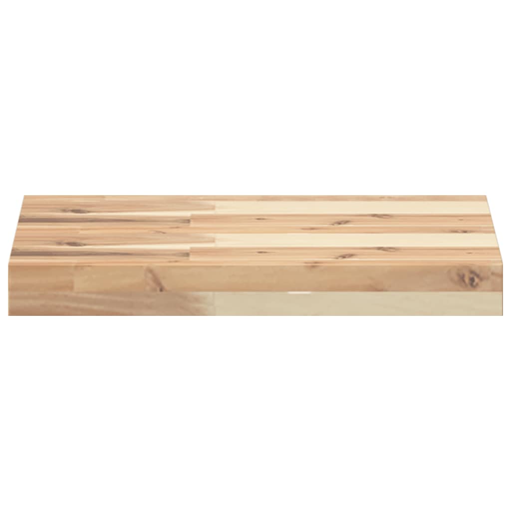 Table Top 60x30x4 cm Rectangular Solid Wood Acacia