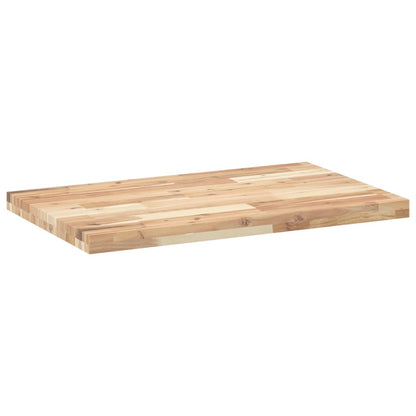 Table Top Rectangular 80x50x4 cm Solid Wood Acacia