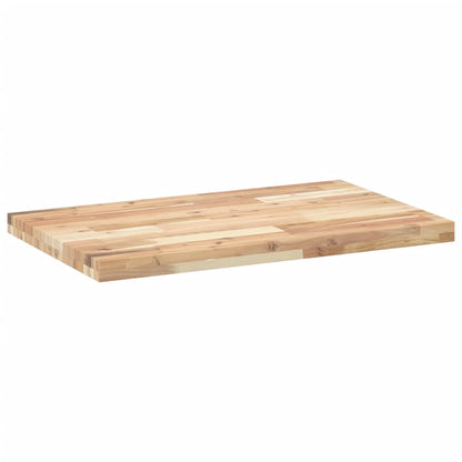 Table Top Rectangular 80x50x4 cm Solid Wood Acacia