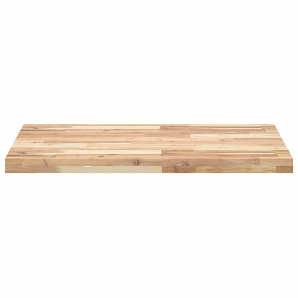 Table Top Rectangular 80x60x4 cm Solid Wood Acacia