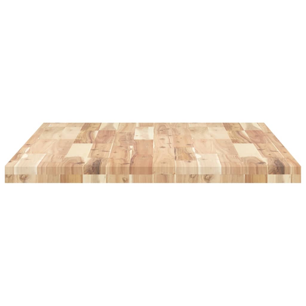 Table Top Rectangular 80x70x4 cm Solid Wood Acacia