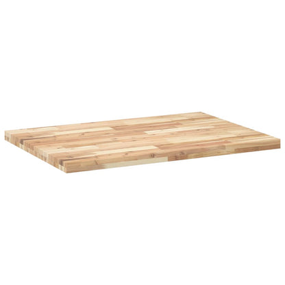 Table Top Rectangular 80x70x4 cm Solid Wood Acacia