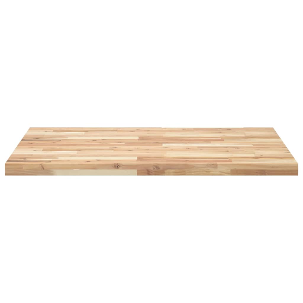 Table Top Rectangular 100x80x4 cm Solid Wood Acacia