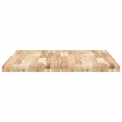 Table Top Rectangular 100x80x4 cm Solid Wood Acacia