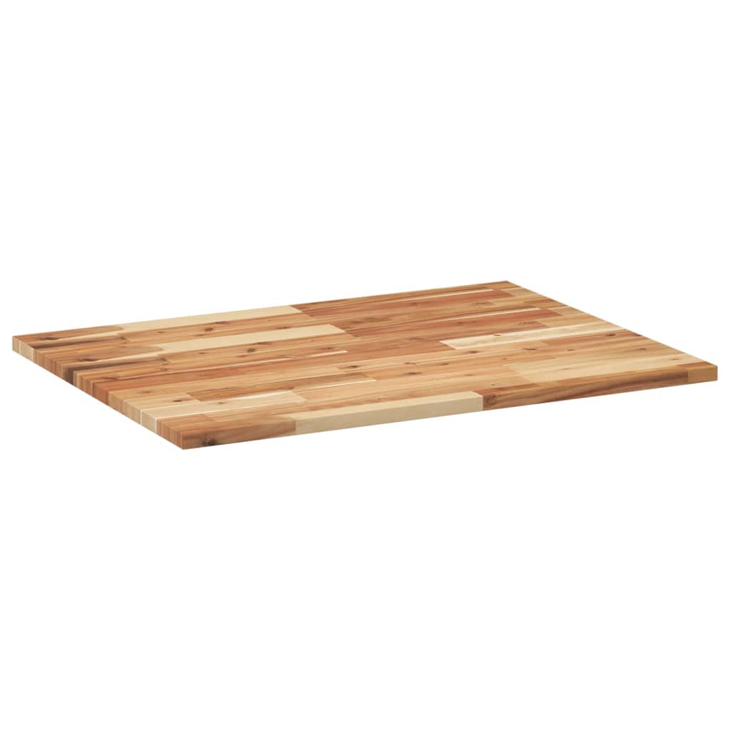 Table Top Rectangular 80x60x2 cm Solid Wood Acacia