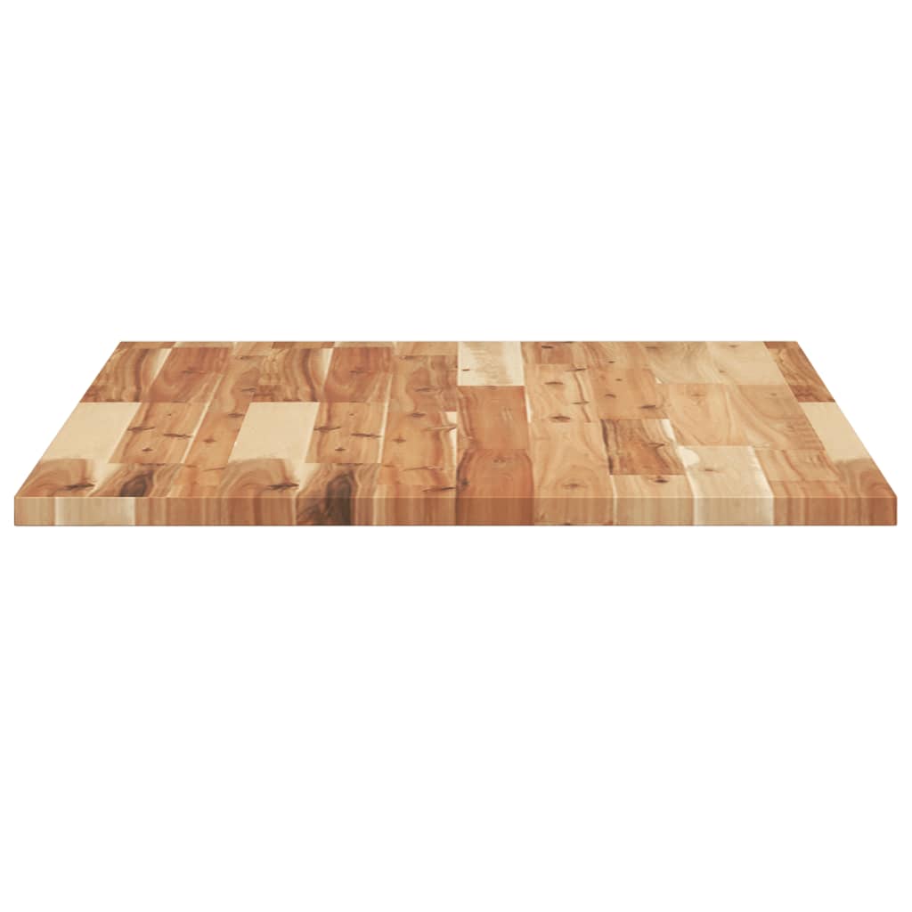 Table Top Rectangular 80x60x2 cm Solid Wood Acacia