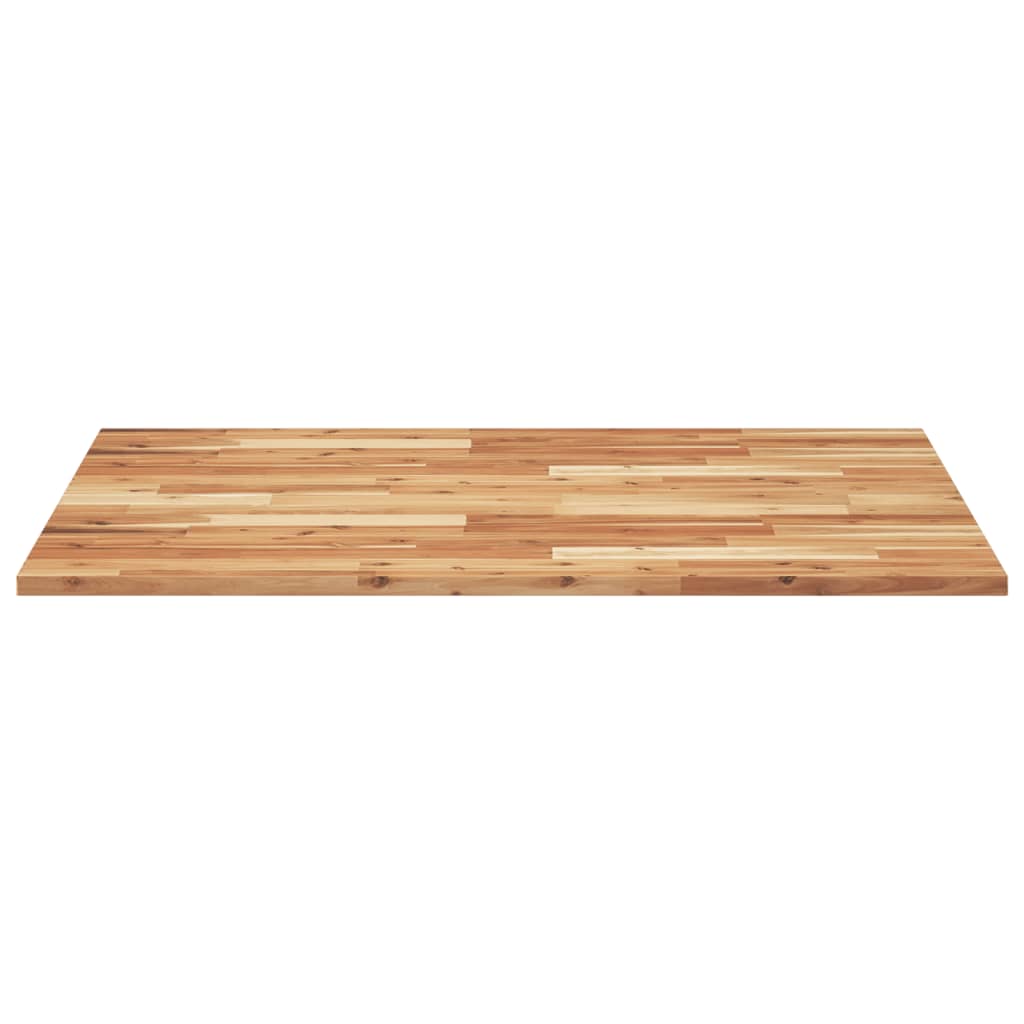 Table Top Rectangular 100x80x2 cm Solid Wood Acacia