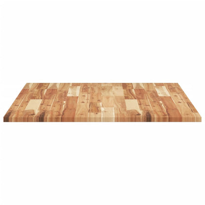 Table Top Rectangular 100x80x2 cm Solid Wood Acacia