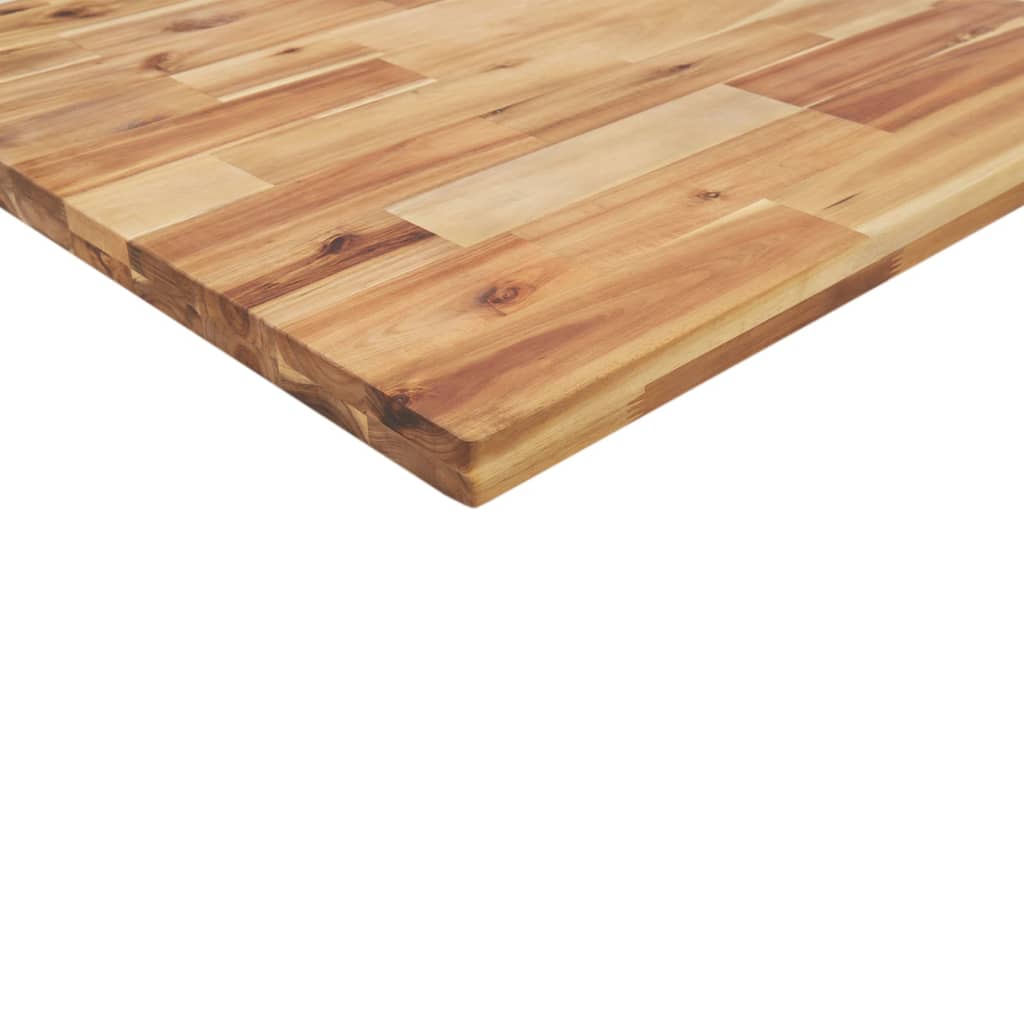 Table Top 80x20x4 cm Rectangular Solid Wood Acacia