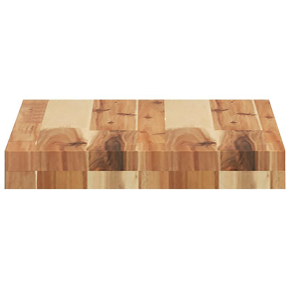 Table Top 60x30x4 cm Rectangular Solid Wood Acacia