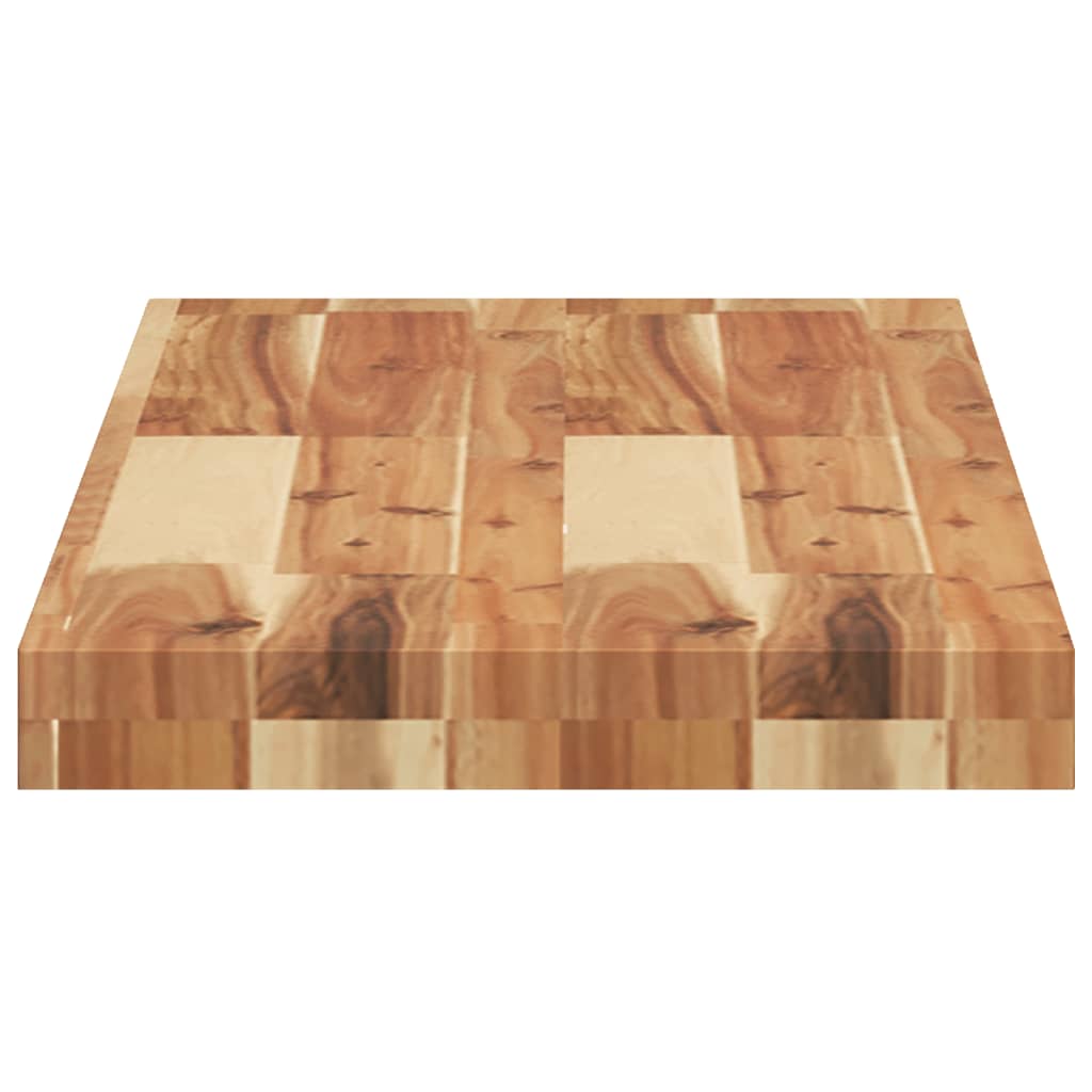 Table Top 80x30x4 cm Rectangular Solid Wood Acacia