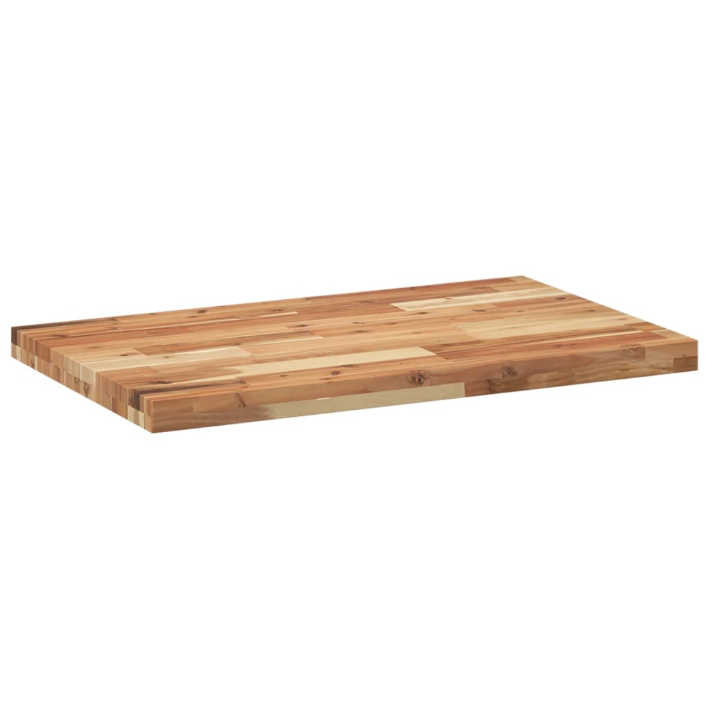 Table Top Rectangular 80x50x4 cm Solid Wood Acacia