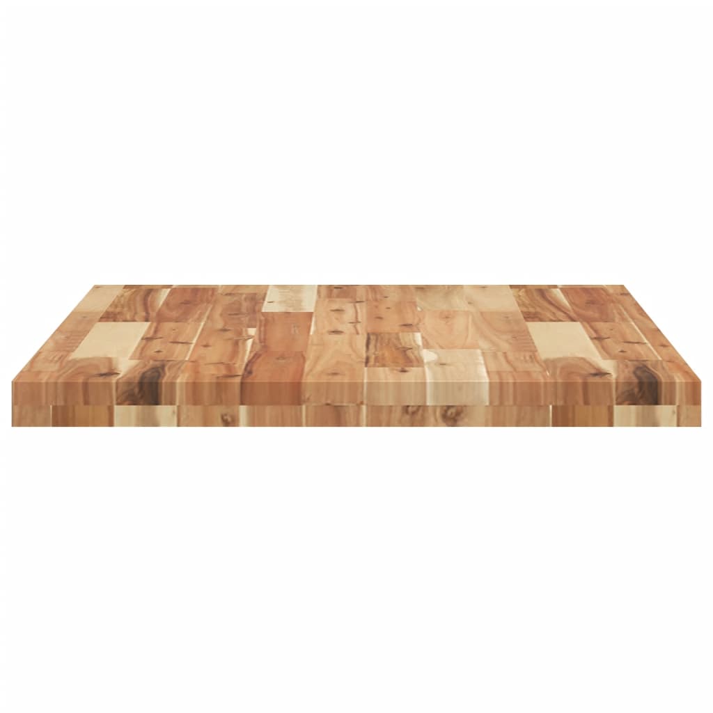 Table Top Rectangular 80x60x4 cm Solid Wood Acacia