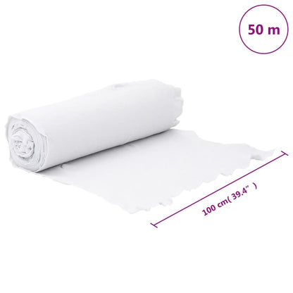 Geotextile Membrane White 1 x 50 m Polyester Fibre