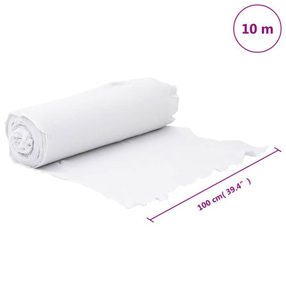 Geotextile Membrane White 1 x 10 m Polyester Fibre