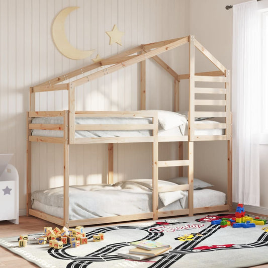 Bunk Bed without Mattress 80x200 cm Solid Wood Pine