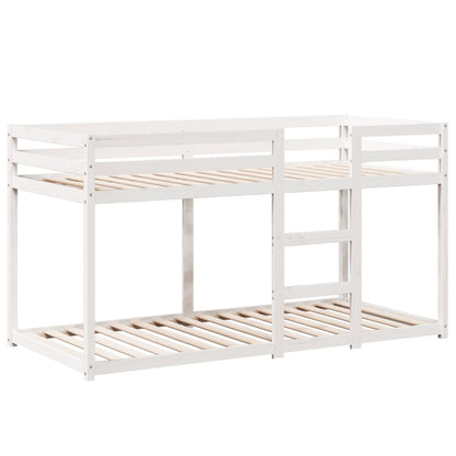 Bunk Bed without Mattress White 80x200 cm Solid Wood Pine