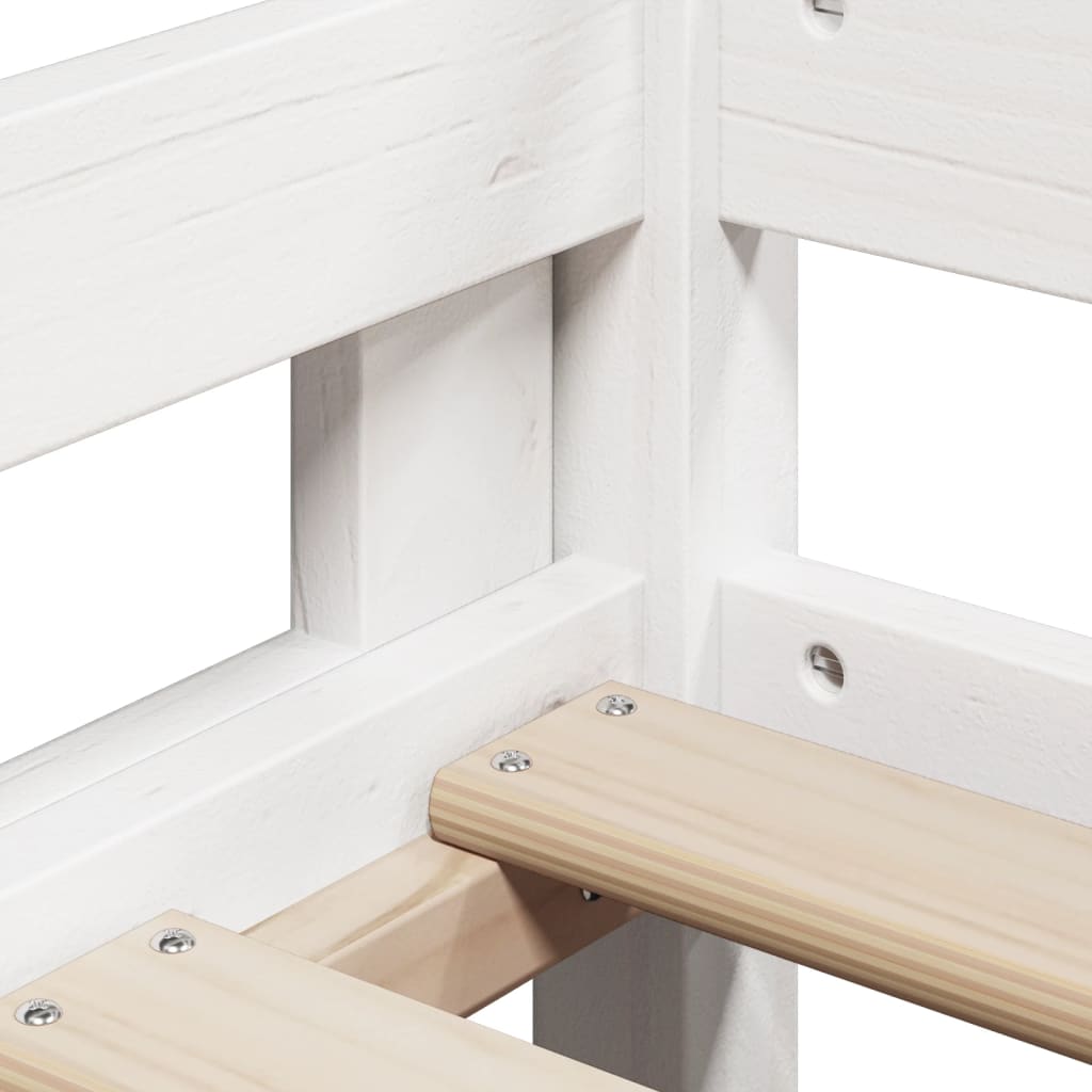 Bunk Bed without Mattress White 80x200 cm Solid Wood Pine