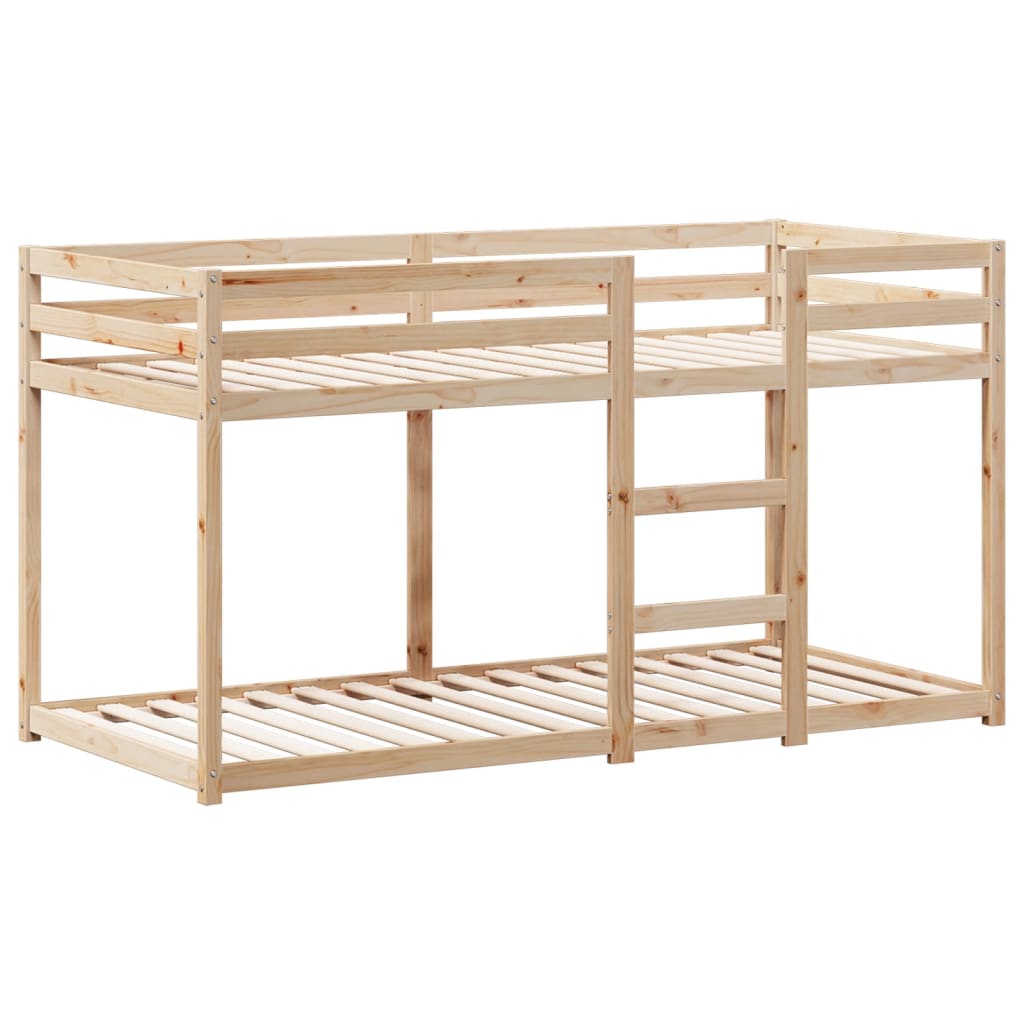 Bunk Bed with Roof 80x200 cm Solid Wood Pine