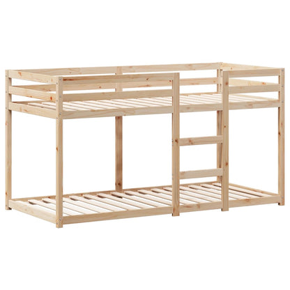 Bunk Bed with Roof 90x190 cm Solid Wood Pine