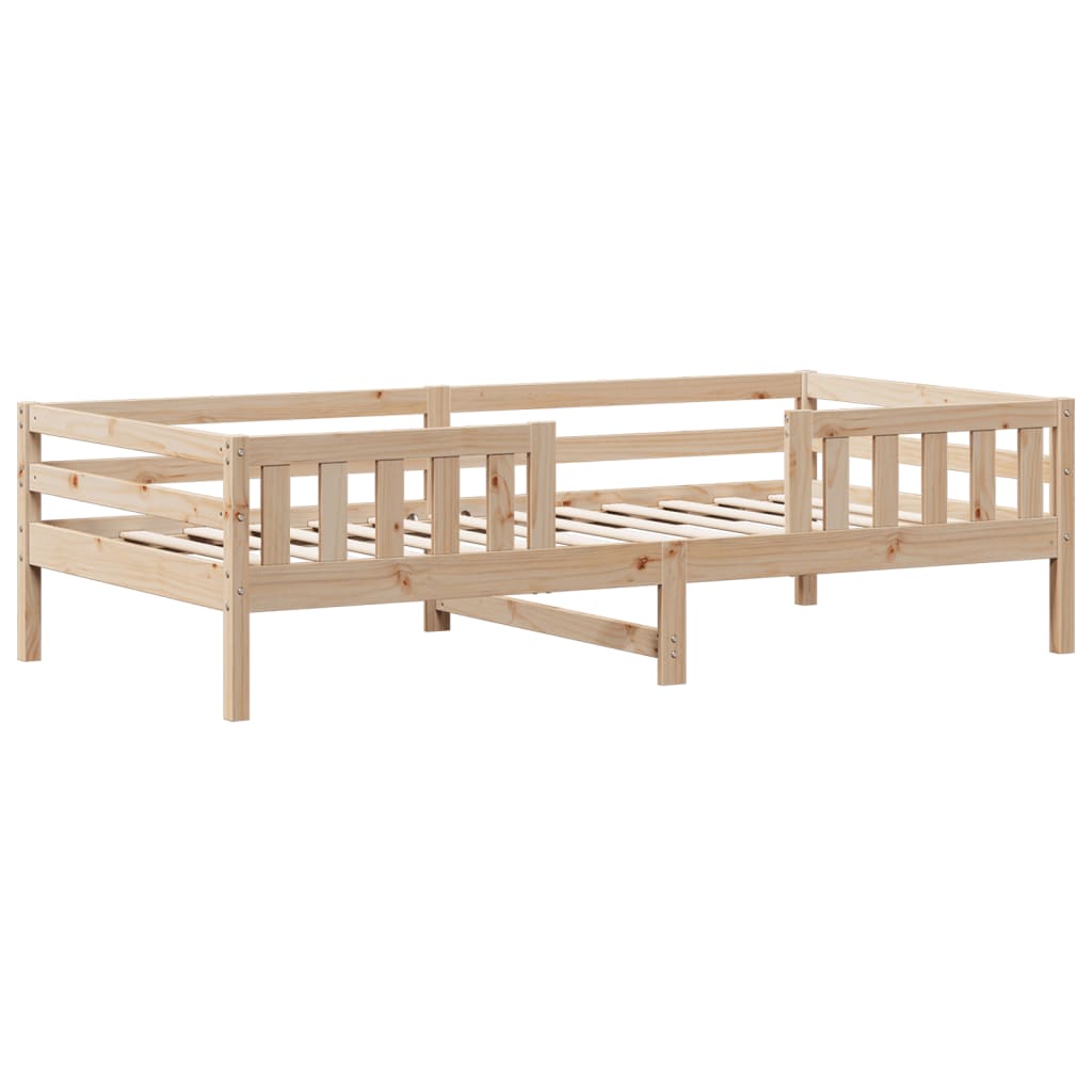 Bed Frame with Roof 80x200 cm Solid Wood Pine