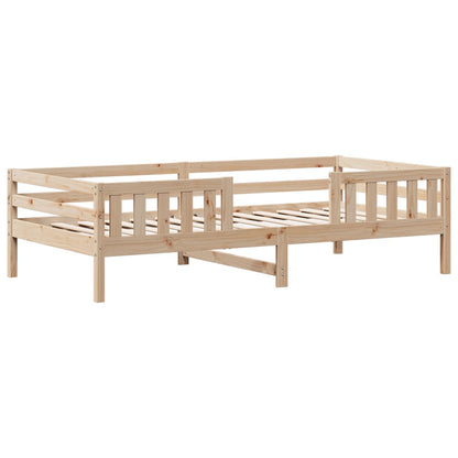 Bed Frame with Roof 80x200 cm Solid Wood Pine