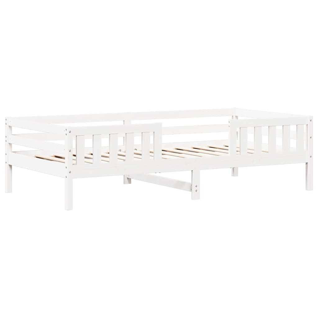 Bed Frame with Roof without Mattress White 90x190 cm Single