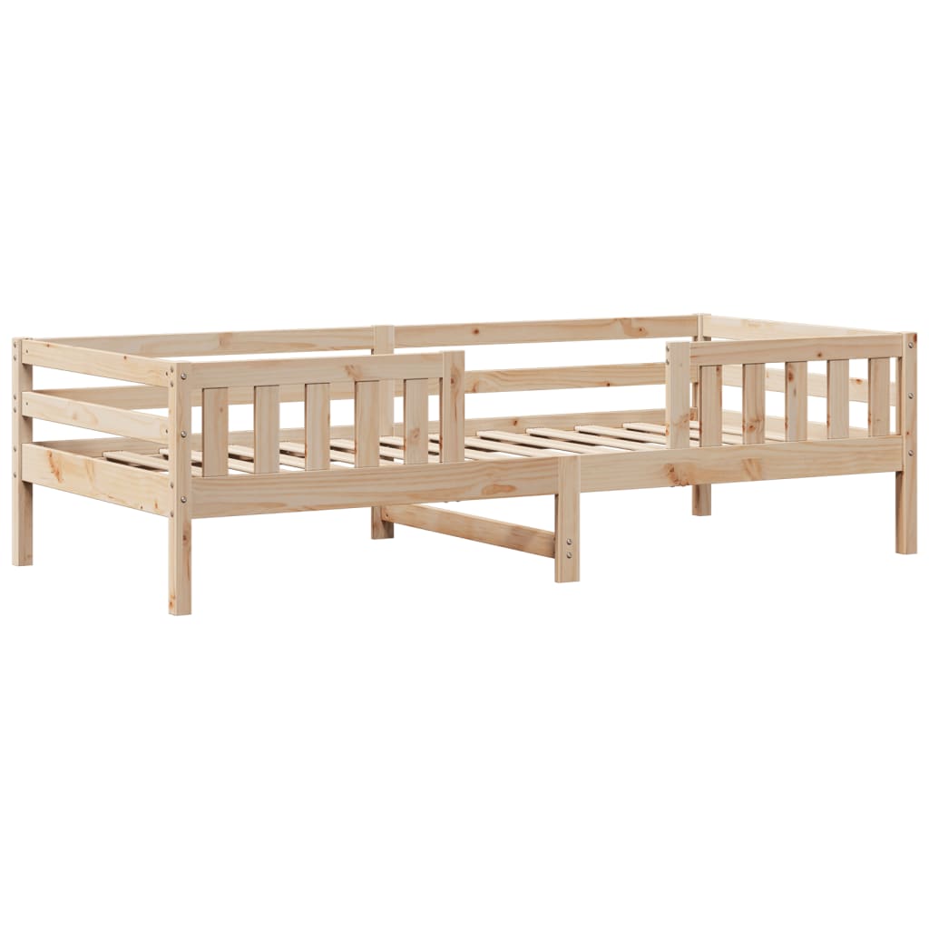 Bed and Bench Set with Roof without Mattress 90x190 cm Single