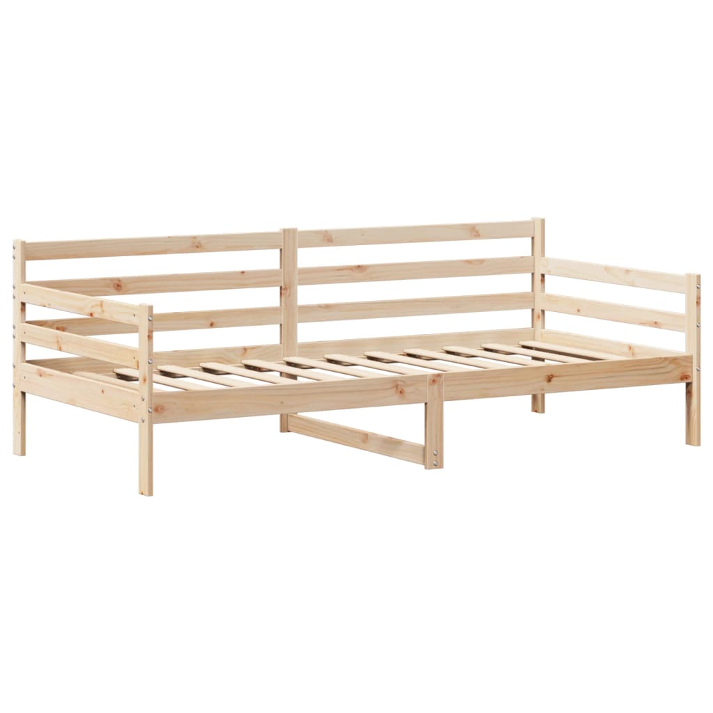 Day Bed and Bench Set with Roof 90x200 cm Solid Wood Pine