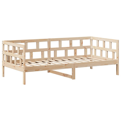 Day Bed Set with Roof 90x200 cm Solid Wood Pine