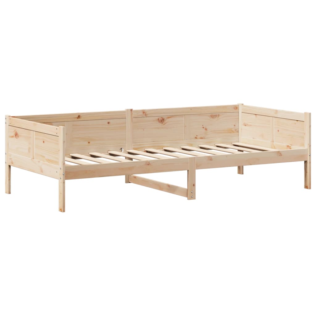 Day Bed with Roof 90x190 cm Solid Wood Pine