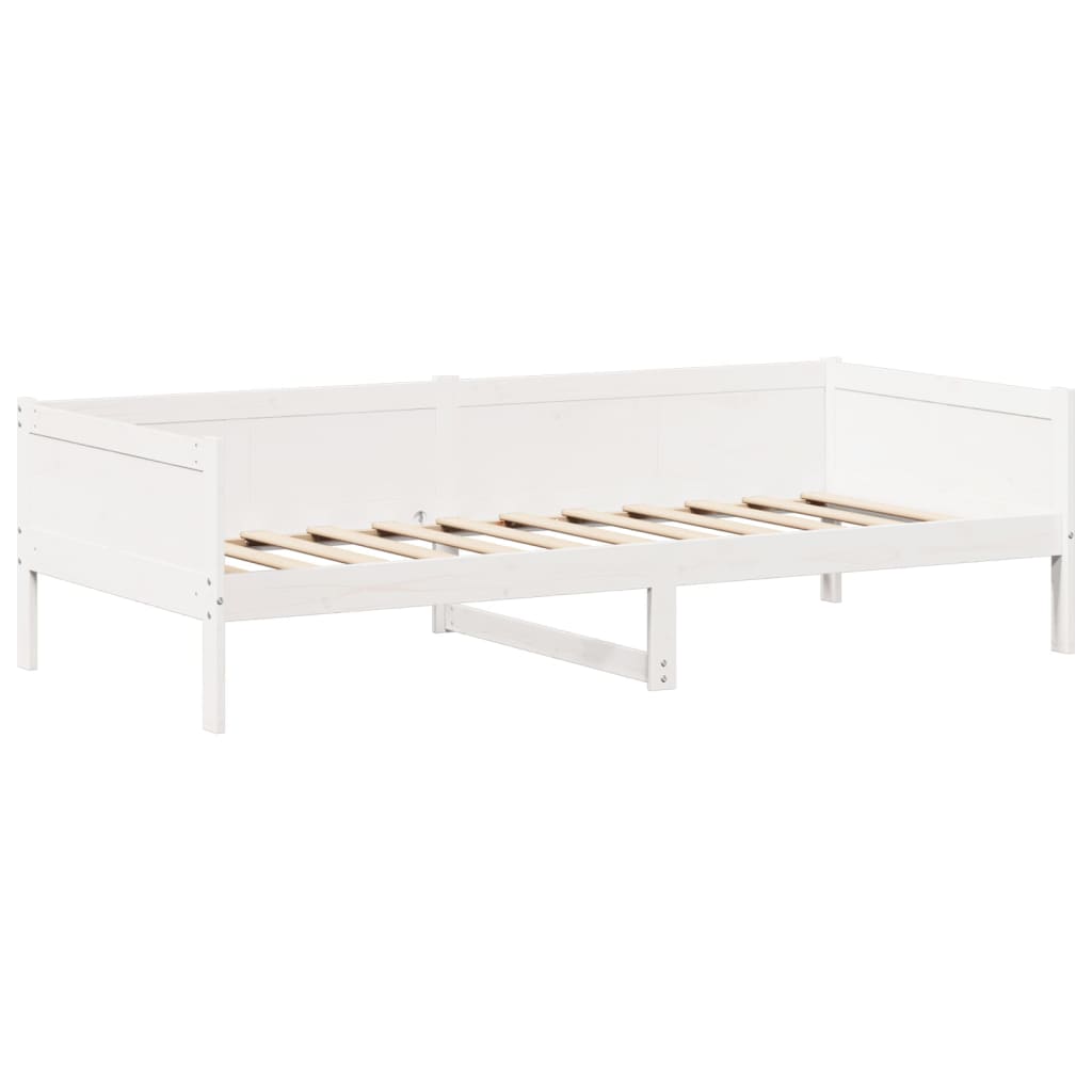 Day Bed with Roof White 90x190 cm Solid Wood Pine