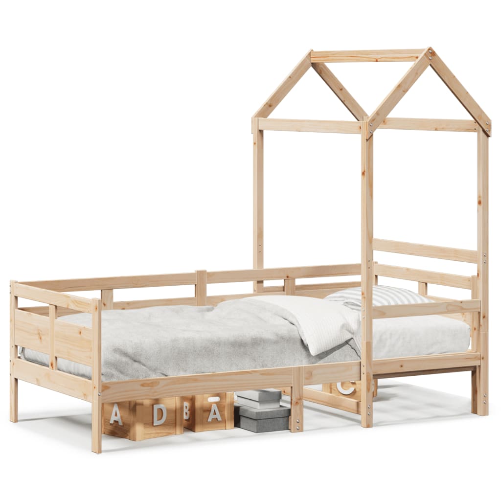 Day Bed with Roof without Mattress 80x200 cm Solid Wood